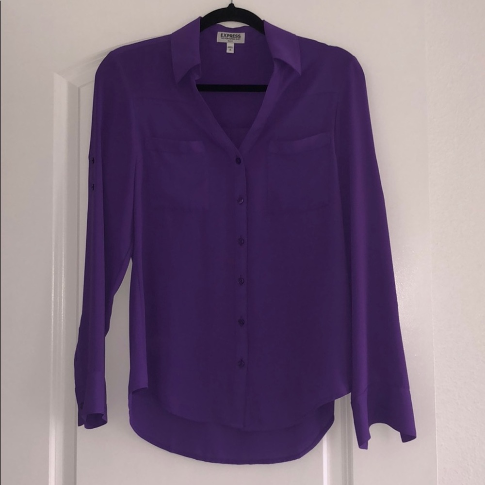 **SOLD**Express Purple Portofino size S slim fit